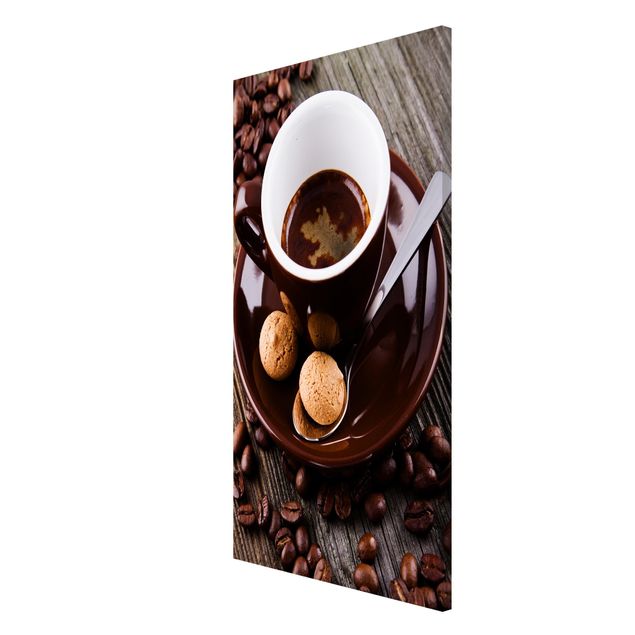 Lavagna magnetica - Fagioli della tazza di caffè con il caffè - Formato verticale 4:3