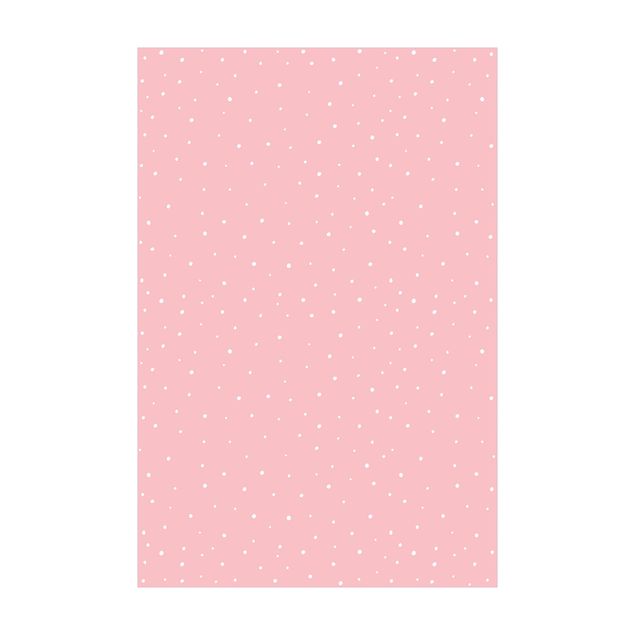 Tappeti in vinile grandi dimensioni Disegno di piccoli punti su rosa pastello
