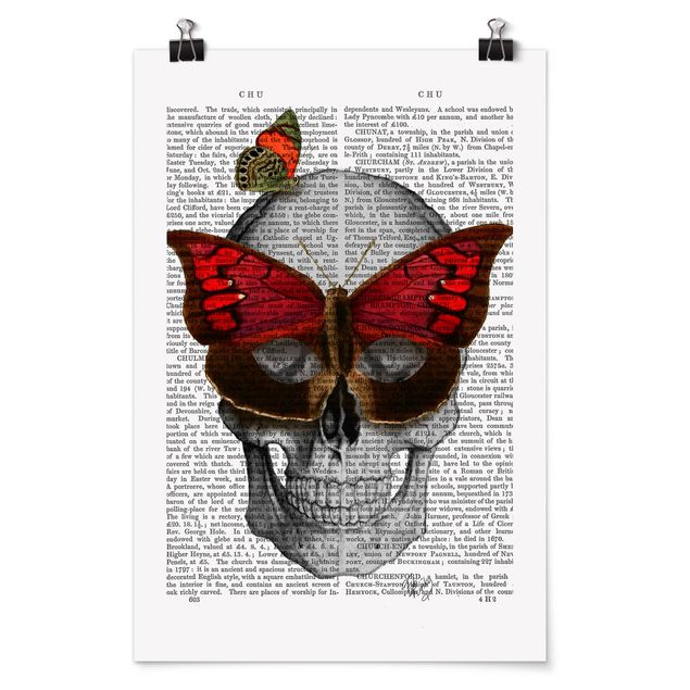 Poster - Spaventoso Reading - Maschera farfalla - Verticale 3:2