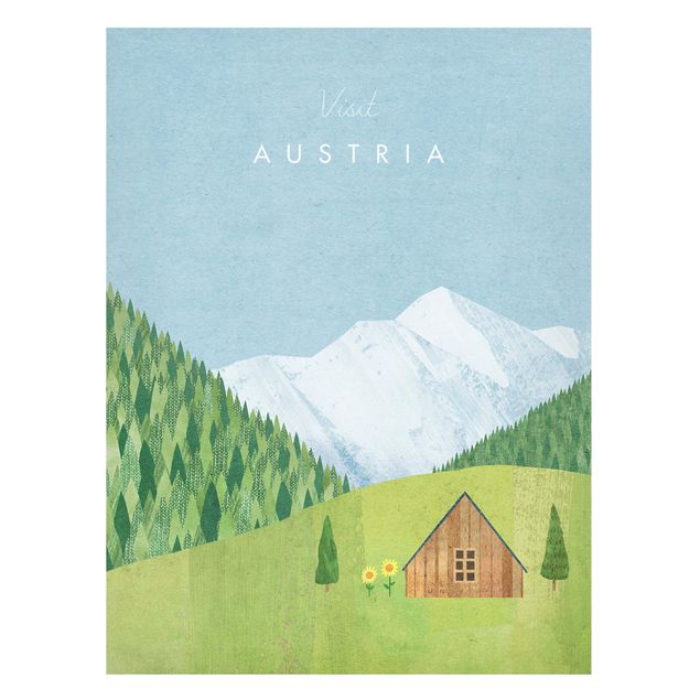 Lavagna magnetica - Poster di viaggio - Austria