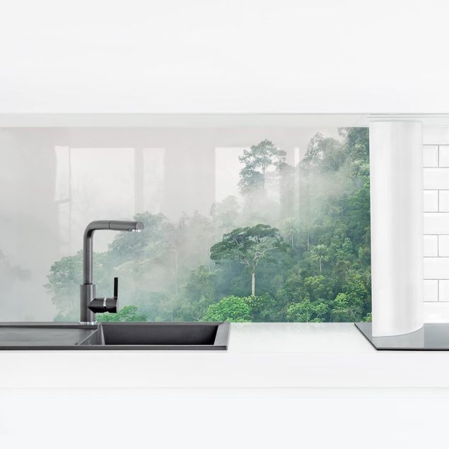 rivestimento cucina moderna Giungla nella nebbia