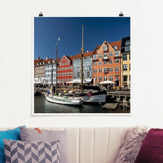 Poster - Porto di Copenhagen - Quadrato 1:1