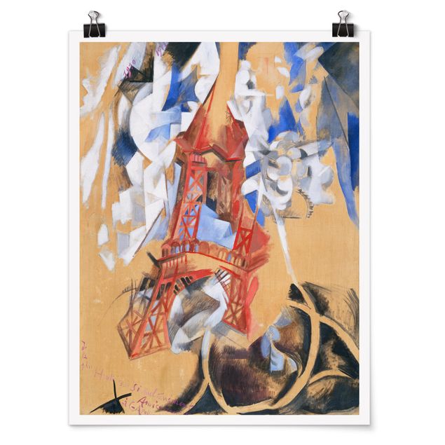 Poster - Robert Delaunay - La Torre Eiffel - Verticale 4:3
