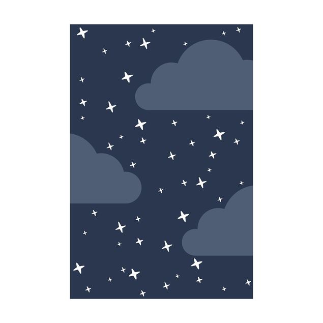 Tappeti bagno grandi Stelle stilizzate nel cielo notturno