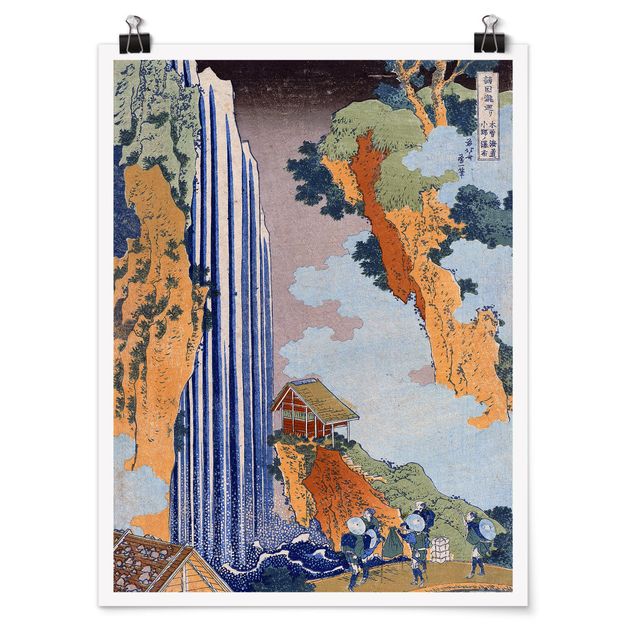 Poster - Katsushika Hokusai - Ono Cascata - Verticale 4:3