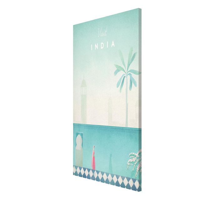 Lavagna magnetica - Viaggi Poster - India - Formato verticale 4:3