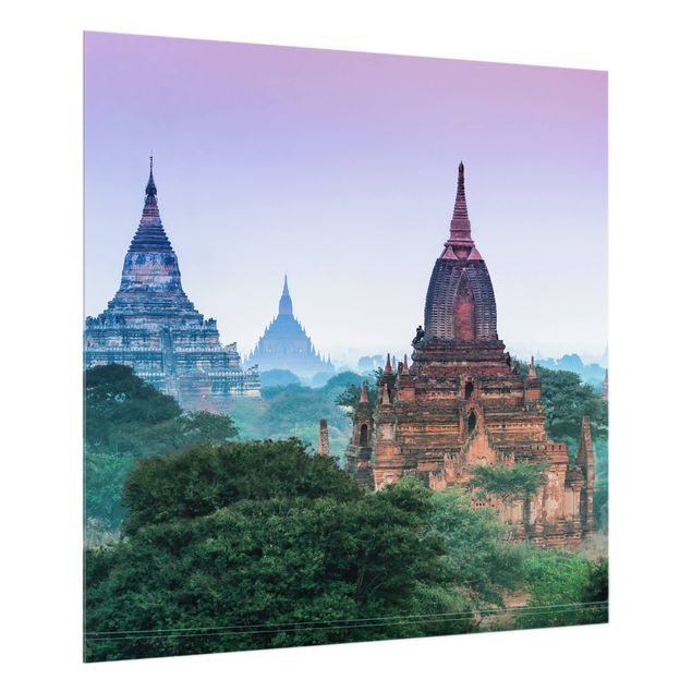 Paraschizzi in vetro - Edifici sacri a Bagan - Quadrato 1:1