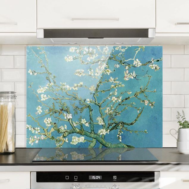 paraschizzi in vetro magnetico Vincent Van Gogh - Mandorli in fiore