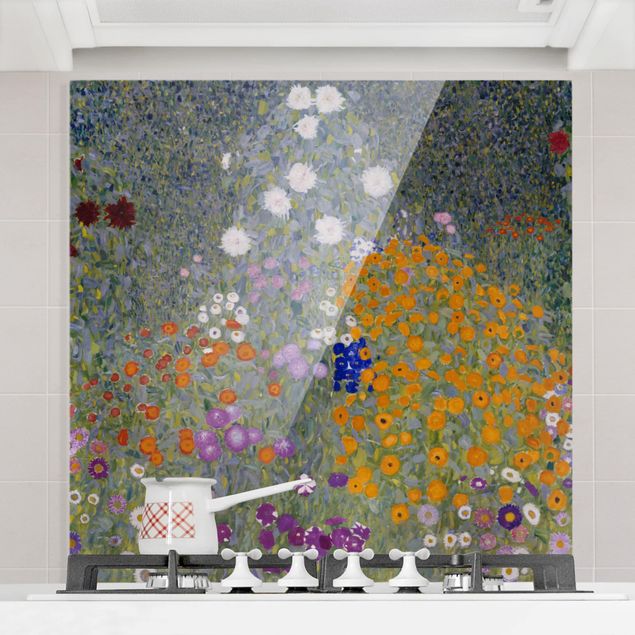 paraschizzi vetro magnetico Gustav Klimt - Giardino di casa
