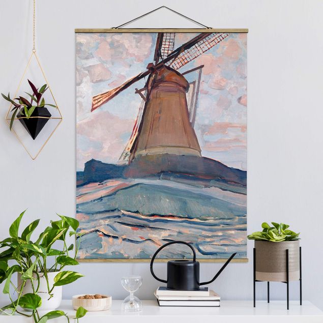 quadro astratto moderno Piet Mondrian - Mulino a vento
