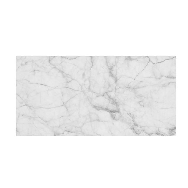 Tappeto cucina effetto marmo Bianco Carrara