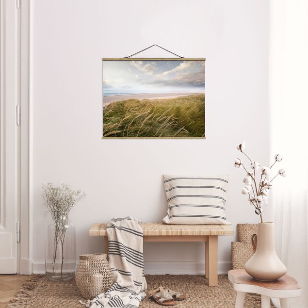 Foto su tessuto da parete con bastone - dune di sogno - Orizzontale 3:4