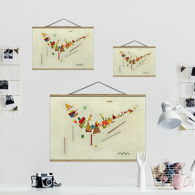 Foto su tessuto da parete con bastone - Wassily Kandinsky - Angular Momentum - Orizzontale 2:3