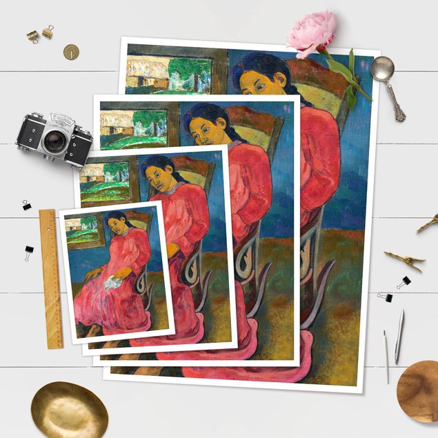 Poster - Paul Gauguin - Melancholikerin - Verticale 4:3