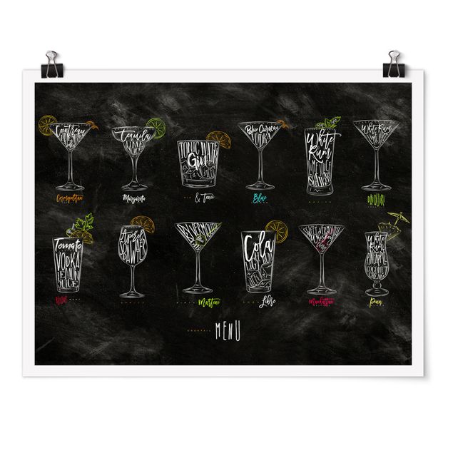 Poster - cocktail Menu - Orizzontale 3:4