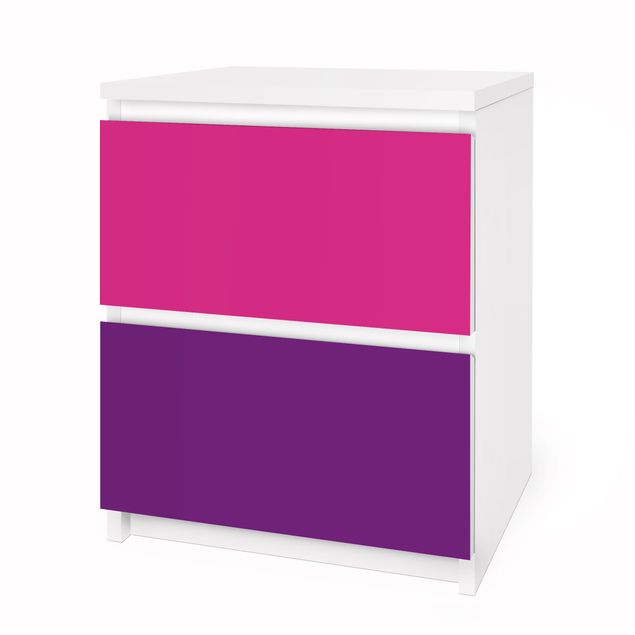 Carta adesiva per mobili IKEA - Malm Cassettiera 2xCassetti - Set girly