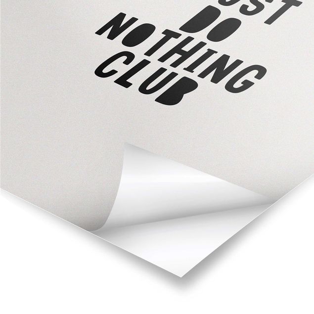 Poster - Do Nothing Club giallo - Verticale 3:2