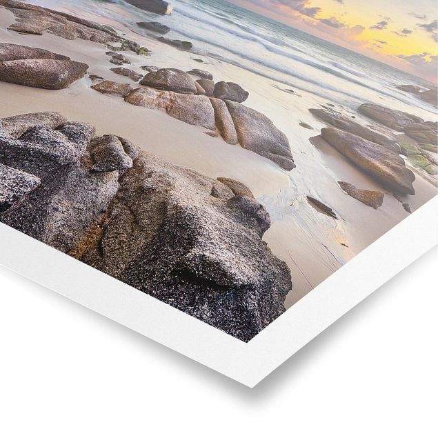 Poster - Sunrise Beach In Thailandia - Quadrato 1:1