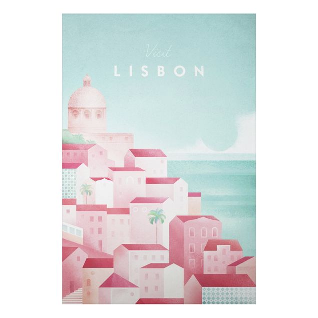 Stampa su alluminio - Poster viaggio - Lisbona - Verticale 3:2