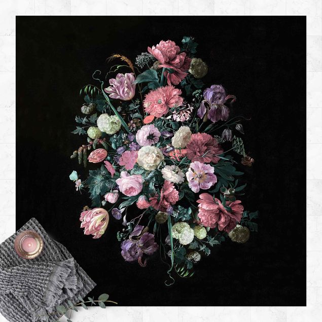 Tappeto per balcone Jan Davidsz De Heem - Bouquet di fiori scuri