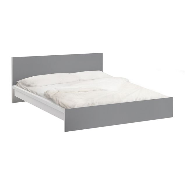 Carta adesiva per mobili IKEA - Malm Letto basso 160x200cm Colour Cool Grey