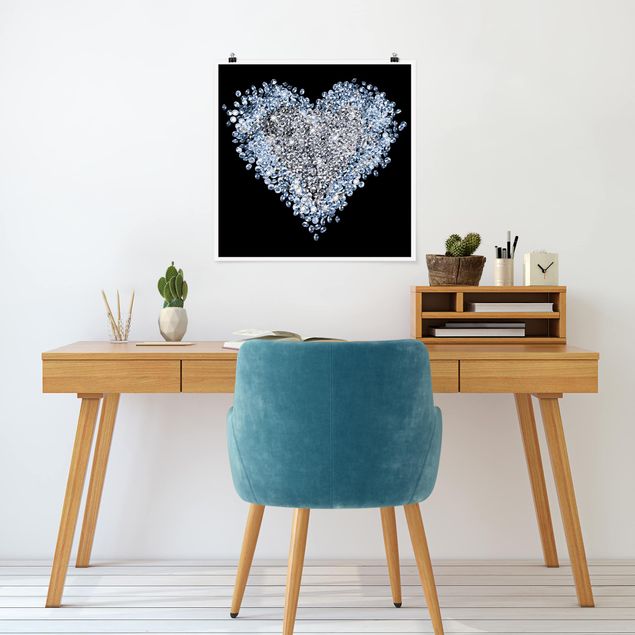 Poster - Diamond Heart - Quadrato 1:1