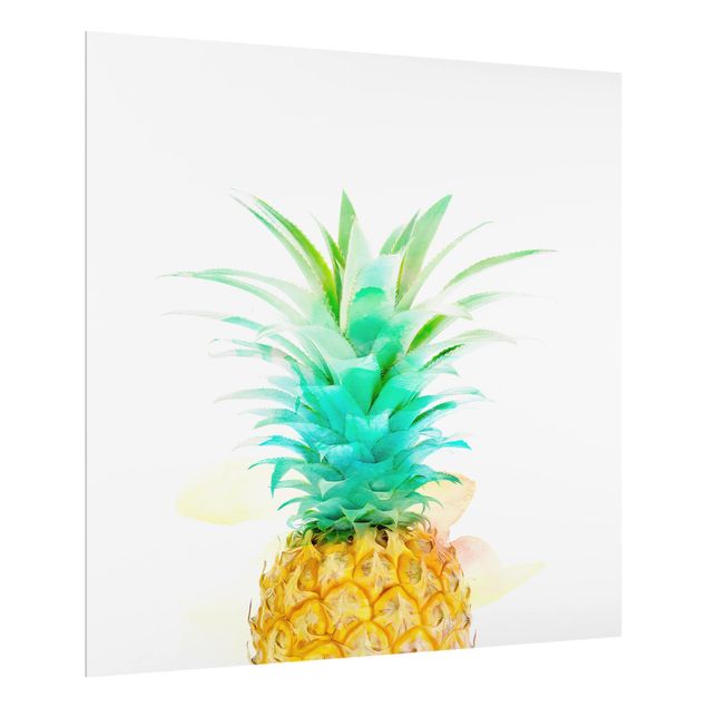 Paraschizzi in vetro - Pineapple Watercolor