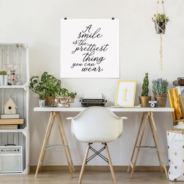 Poster - Un sorriso è la più bella cosa - Quadrato 1:1