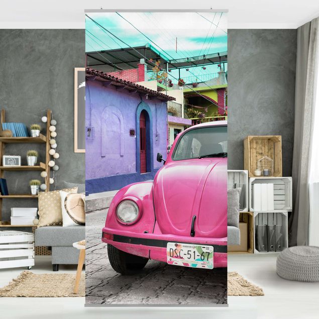 Tenda a pannello - Pink VW Beetl 250x120cm