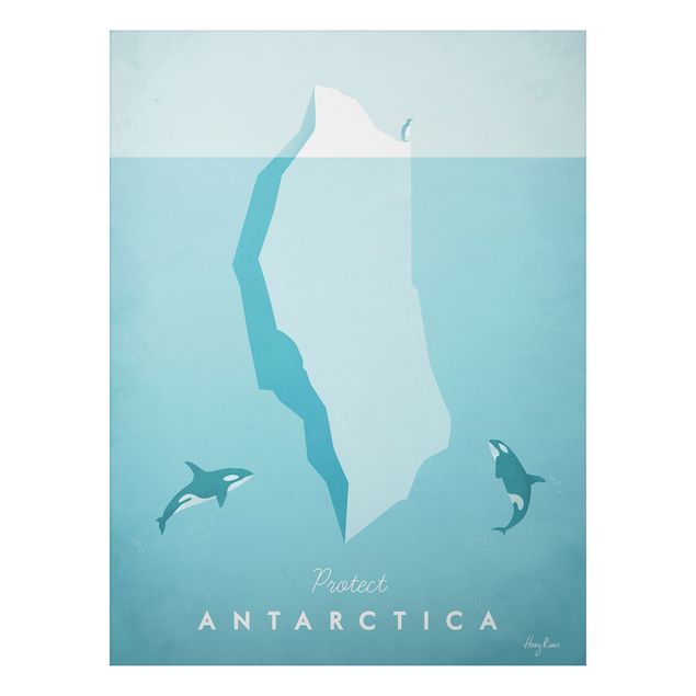 Stampa su alluminio - Poster di viaggio - Antartide - Verticale 4:3