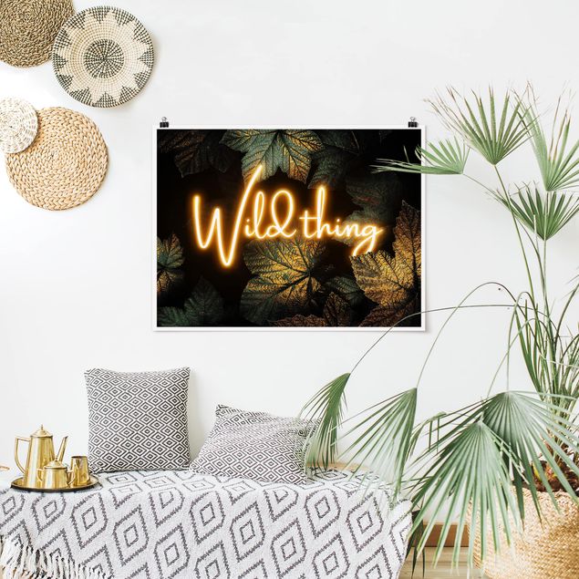 Poster - Wild Thing Golden Leaves - Orizzontale 3:4