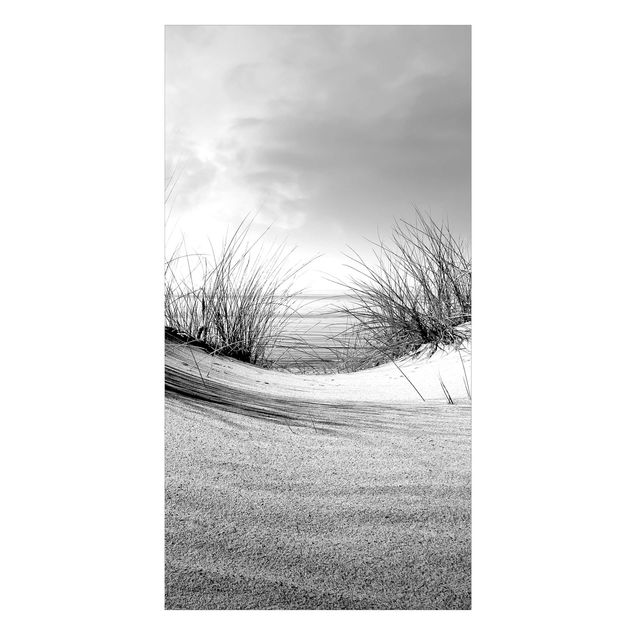Rivestimento per doccia - Dune di sabbia in bianco e nero