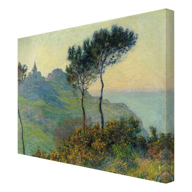 Stampa su tela - Claude Monet - La Chiesa di Varengeville al Tramonto - Orizzontale 4:3