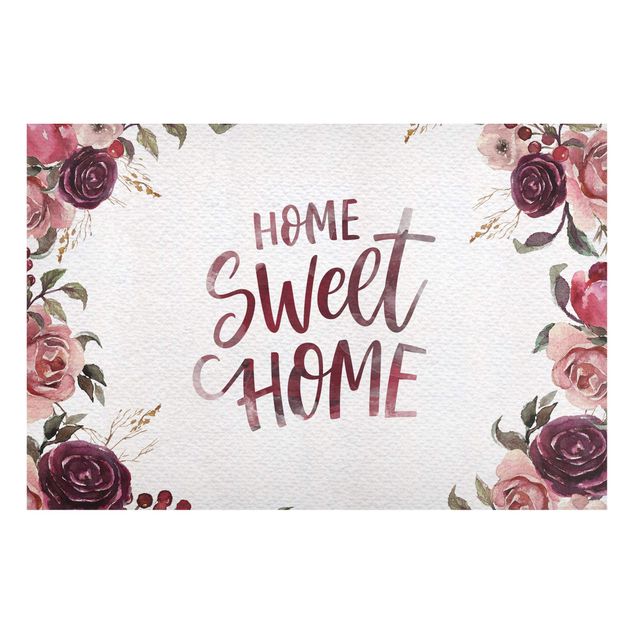 Lavagna magnetica - Home Sweet Home acquerello su carta