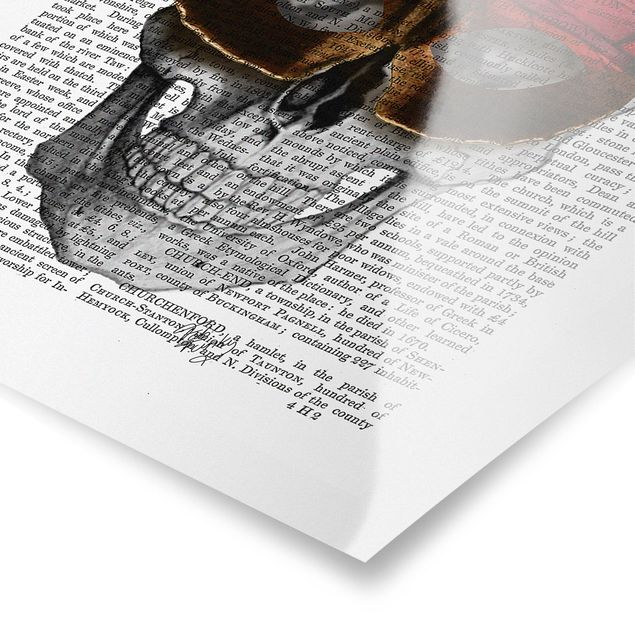 Poster - Spaventoso Reading - Maschera farfalla - Verticale 4:3
