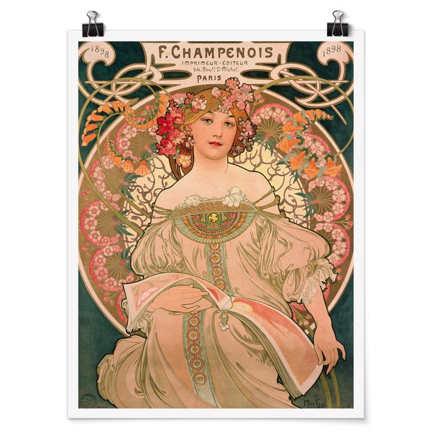 Poster - Alfons Mucha - Poster For F. Champenois - Verticale 4:3