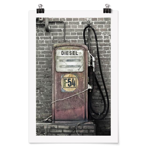 Poster - distributore di benzina - Verticale 3:2