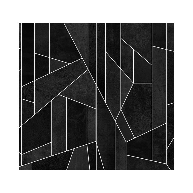 Rivestimento per doccia - Geometria in acquerello bianco e nero