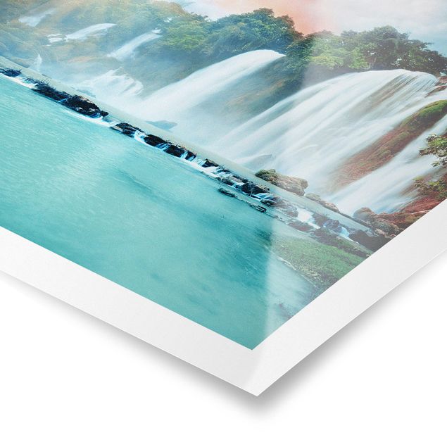 Poster - Waterfalls Panorama - Quadrato 1:1