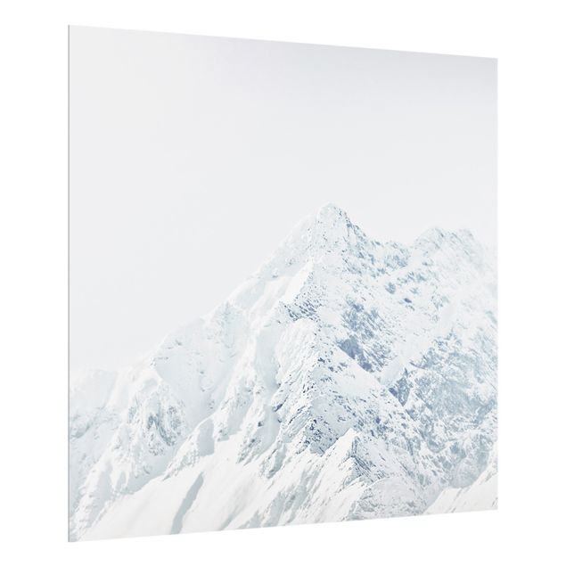 Paraschizzi in vetro - Montagna bianca - Quadrato 1:1