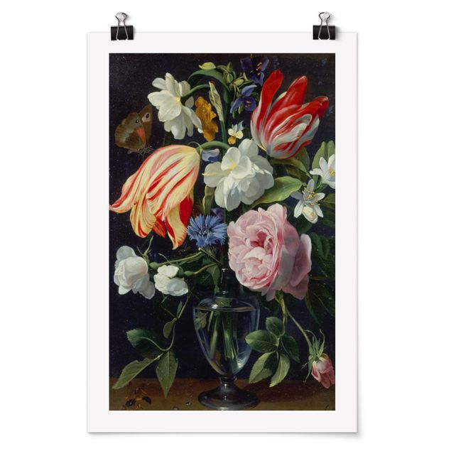 Poster - Daniel Seghers - Vaso con fiori - Verticale 3:2