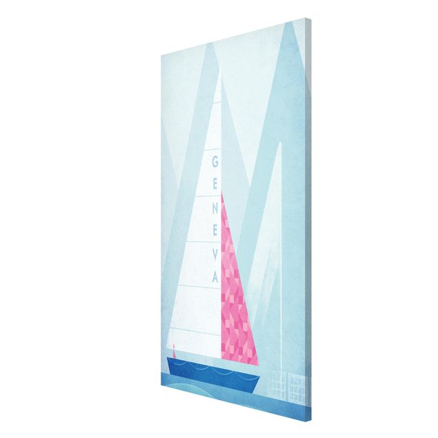 Lavagna magnetica - Poster di viaggio - Genova - Formato verticale 4:3