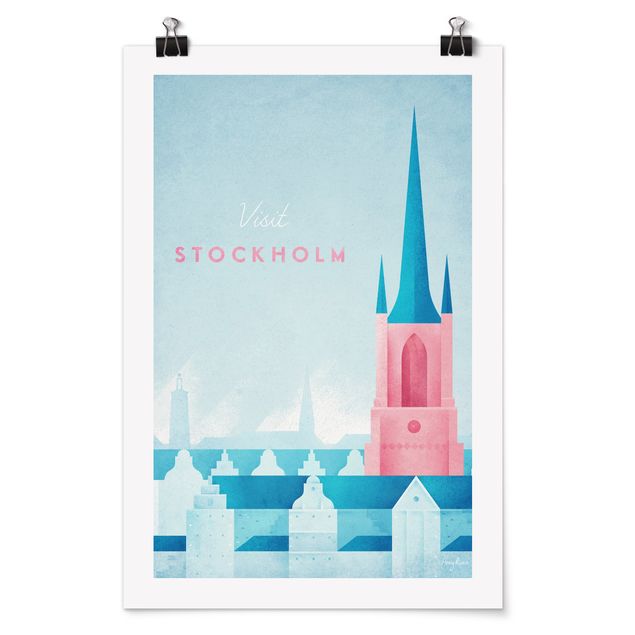 Poster - Poster Viaggi - Stoccolma - Verticale 3:2