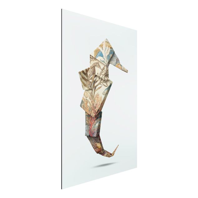 quadri con animali Origami cavaluccio marino