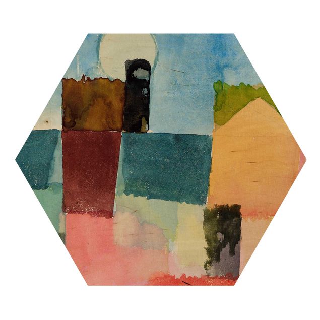 Esagono in legno - Paul Klee - Moonrise