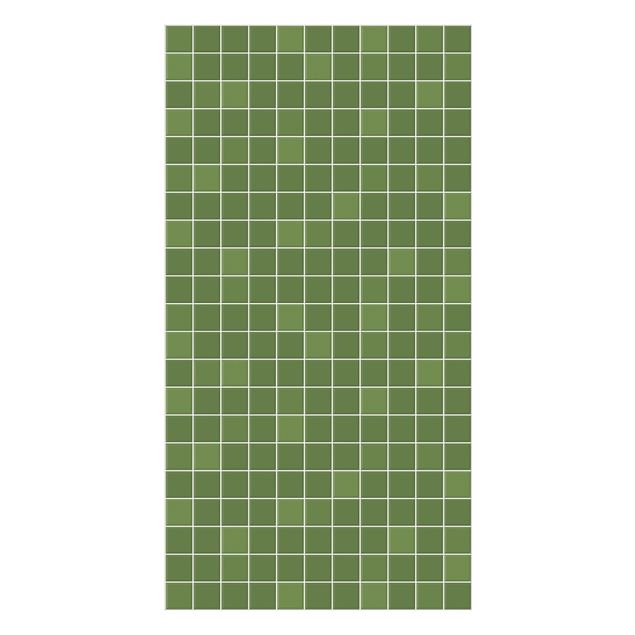 Rivestimenti per doccia verde Piastrelle mosaico - Verde