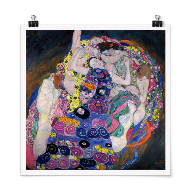 Poster - Gustav Klimt - La Vergine - Quadrato 1:1