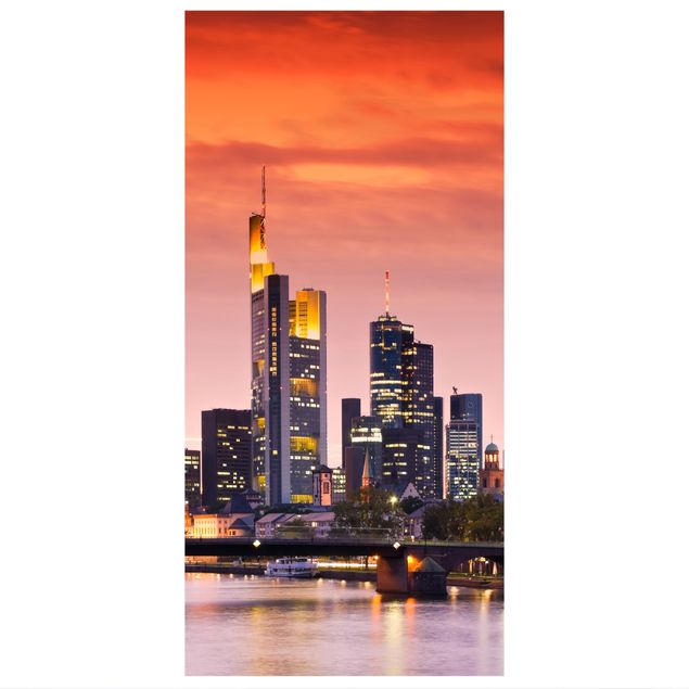 Tenda a pannello Frankfurt skyline 250x120cm