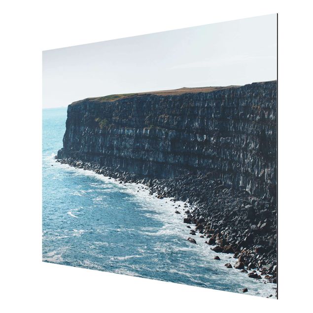 Stampa su alluminio - Scogliere rocciose in Islanda