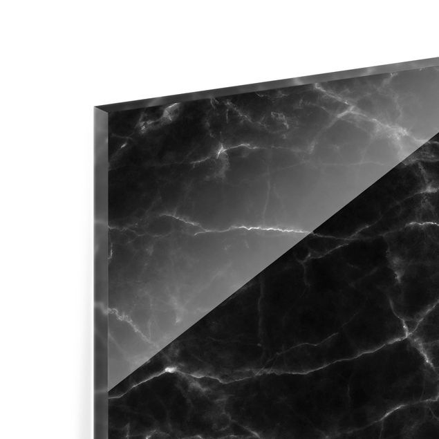 Paraschizzi in vetro - Nero Carrara
